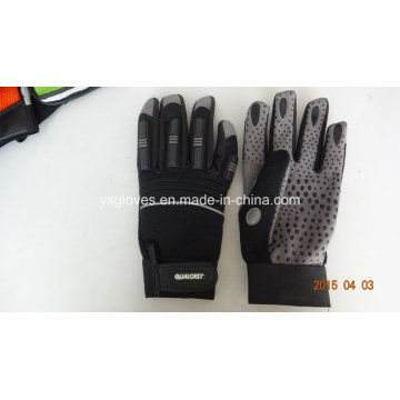 Heavy Duty Handschuh-Arbeitshandschuh-Sicherheitshandschuh-PVC gepunktet Handschuh-Arbeitshandschuh-Industriehandschuh